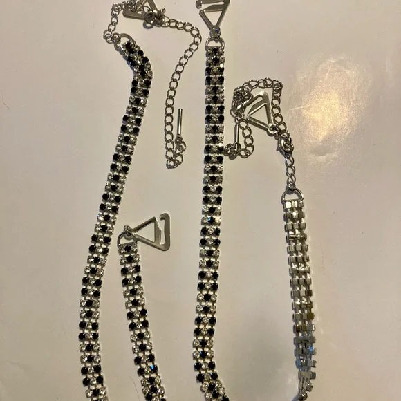 💎Bra Shoulder Straps Sparkly Rhinestones Adjustable - Picture 4 of 4